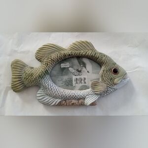 Eurov Fish-Shaped Photo Frame in Green and Gray